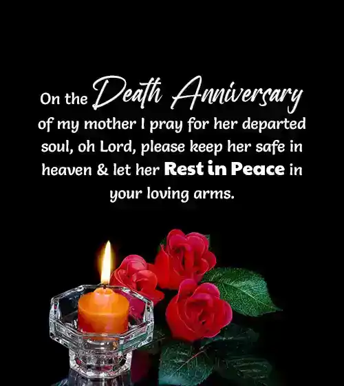 mother death anniversary prayer