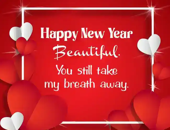 romantic new year wishes for her