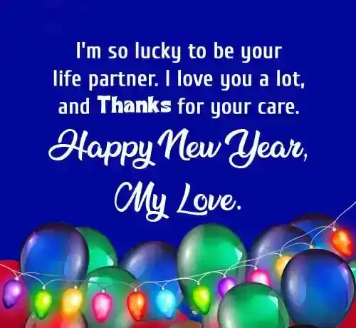 new year thank you messages for lover