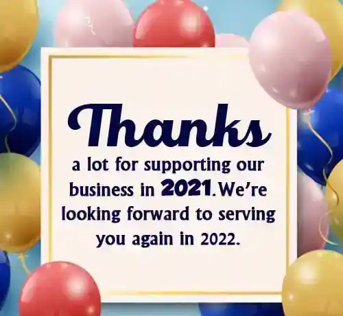 new year thank you messages for business