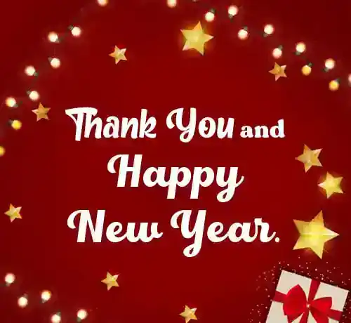 thank you and happy new year