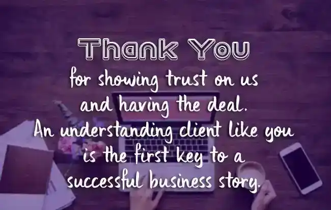Business Thank You Notes To Service Provider