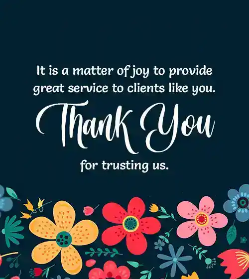 Thank You Message To Clients