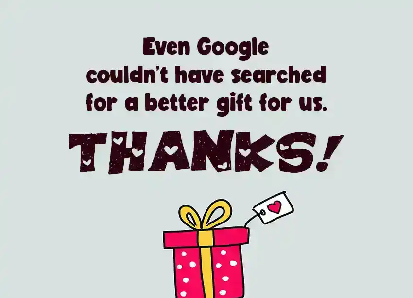 Wedding Thank You Examples