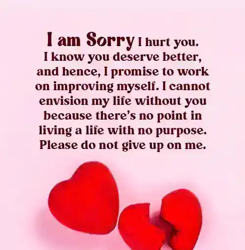 im sorry paragraphs for her