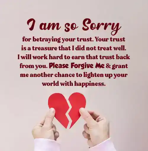 long sorry paragraphs for her