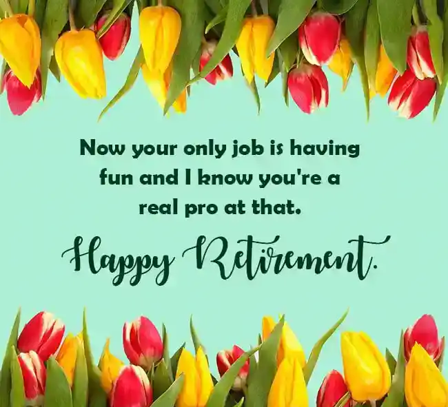 retirement messages for friend
