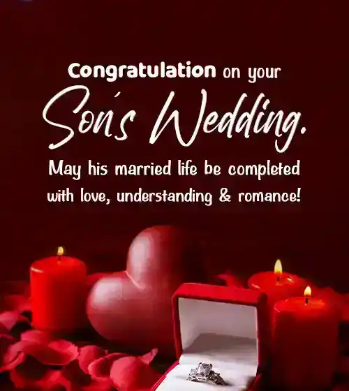 Congratulations On Your Son’s Wedding Messages