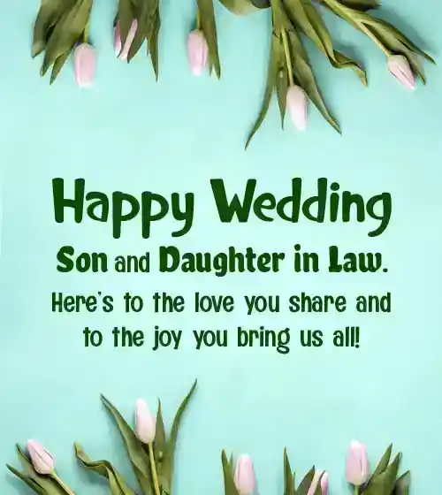 wedding wishes for son and daughter in law