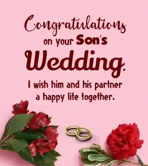 congratulations on your son’s wedding messages