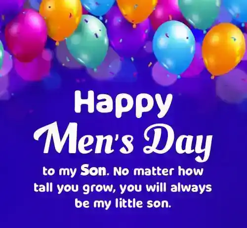 men’s day wishes for son