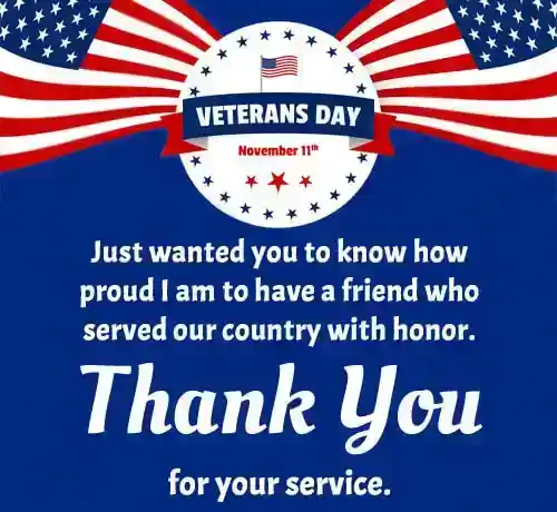 veterans day messages of thanks