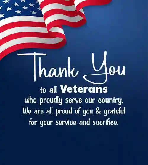 words to thank our veterans