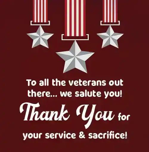 Veterans Day Thank You Messages to All Veterans