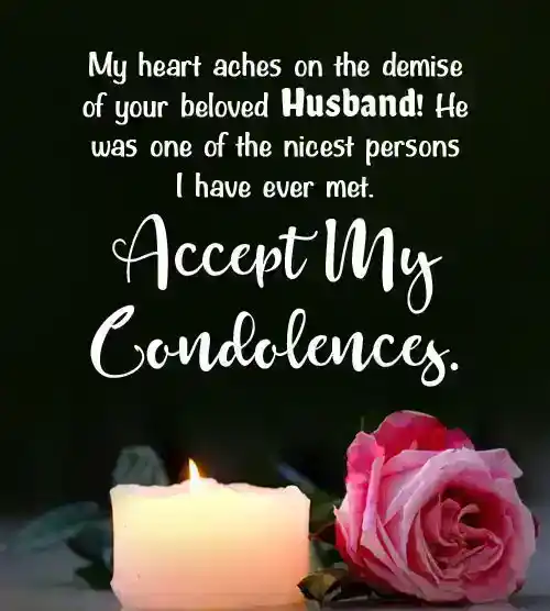 condolences messages for loss of husband