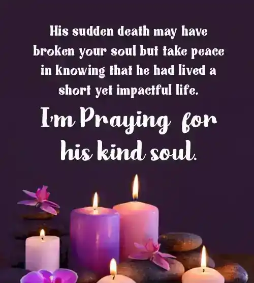words of sympathy for sudden loss of husband