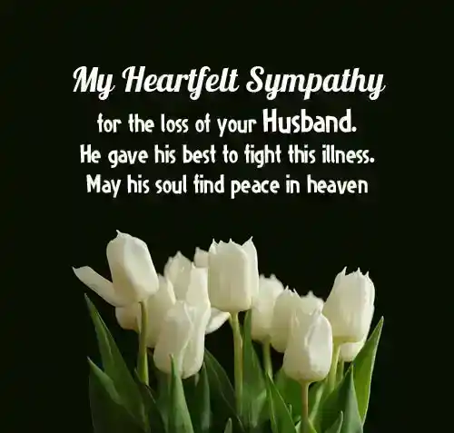words of comfort for loss of husband
