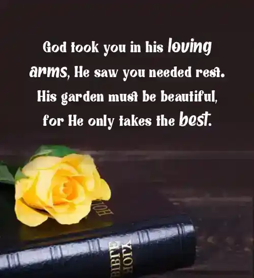Funeral Flower Message