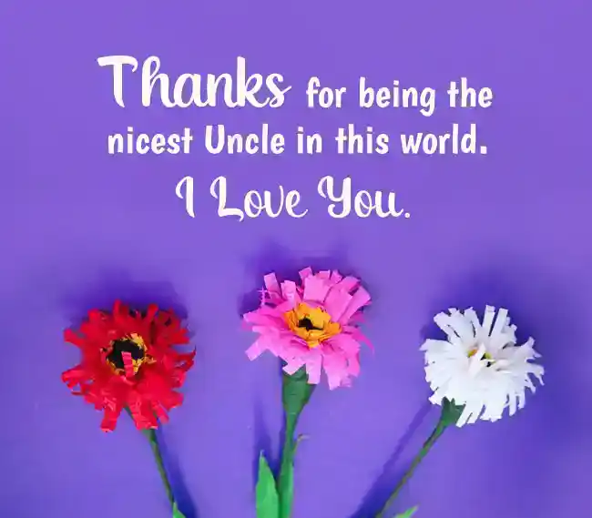 Thank You Messages for Uncle