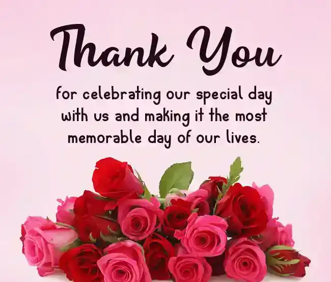 wedding thank you card wording