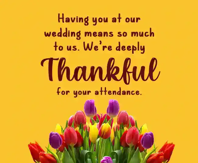 wedding thank you cards message