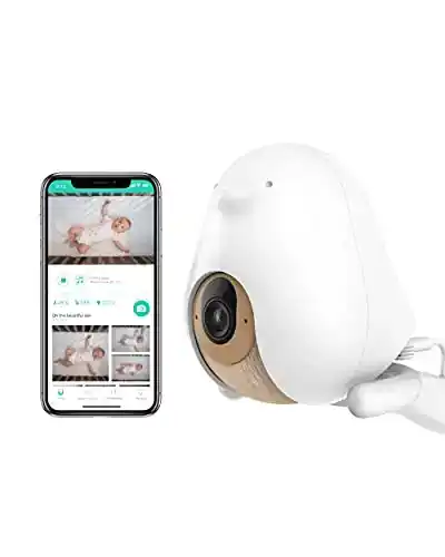 Cubo Ai Plus Smart Baby Monitor and 3-Stand Set | HD Night Vision Camera with A.I. Baby Safety Alerts, Sleep Analytics and Two-Way Audio | iOS, Android and Smart Home Compatible