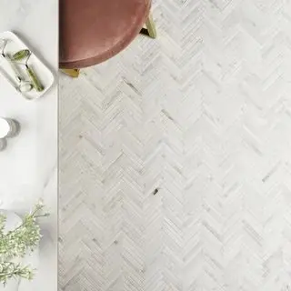 wayfair hvid marmor sildebensflise