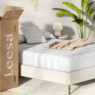 Leesa Orginal 매트리스와 판지 상자