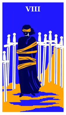 eight of swords modern way tarot deck