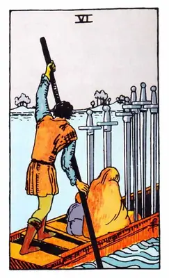 six of swords tarot card