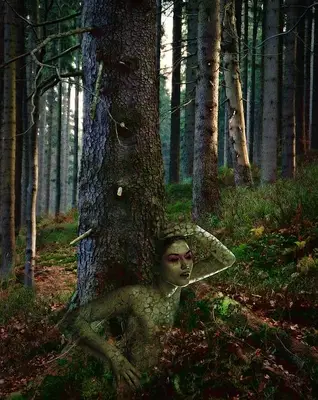 illustration of a dryad