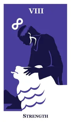 strength the modern way tarot deck cards