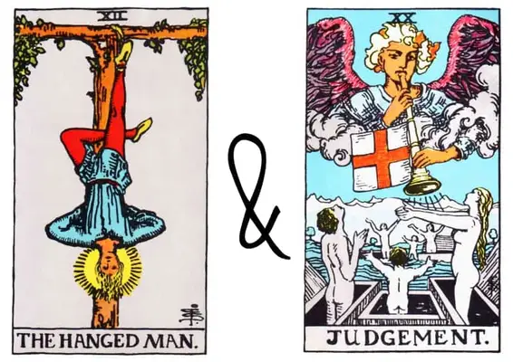 hanged man and judgement tarot