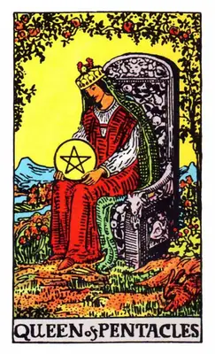 queen of pentacles tarot card