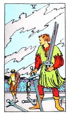 five of swords tarot card