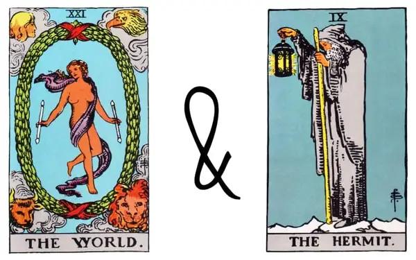 the world and the hermit combination