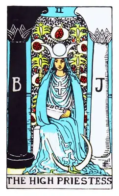 the high priestess tarot card