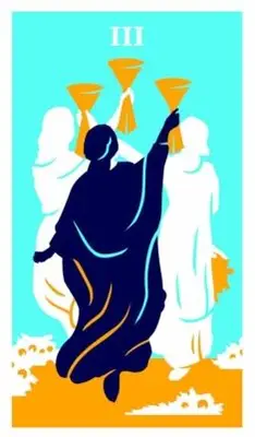 three of cups modern way tarot deck