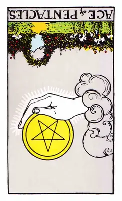 ace of pentacles reversed