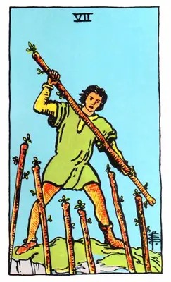 seven of wands tarot card