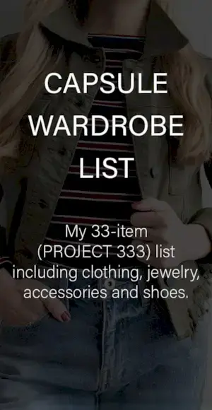 Lista de guardarropa cápsula: qué llevo puesto (y por qué es importante)