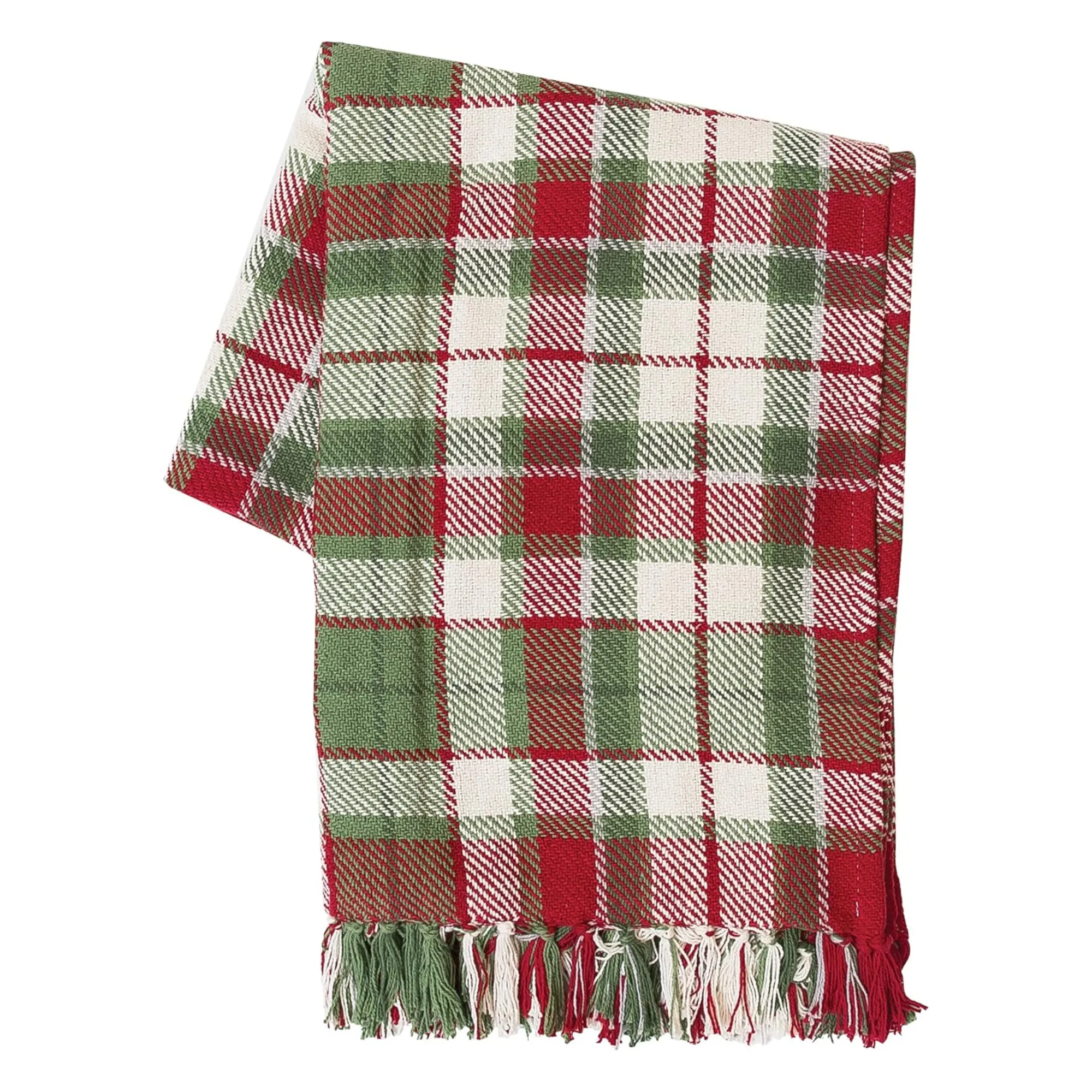 świąteczny koc w czerwono-zieloną kratę' loading='lazy' title=