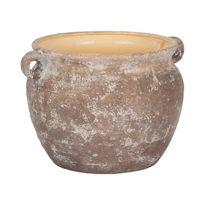 Bungalow Rose Textured Stoneware Kande Planter & Anmeldelser | Wayfair' loading='lazy' title=