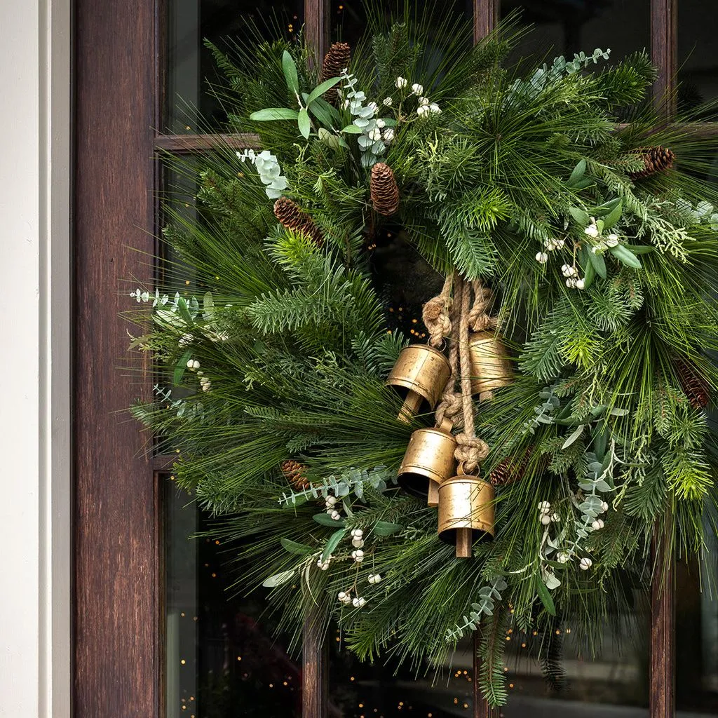 24 솔방울 & 베리 가짜 화환' loading='lazy' title=