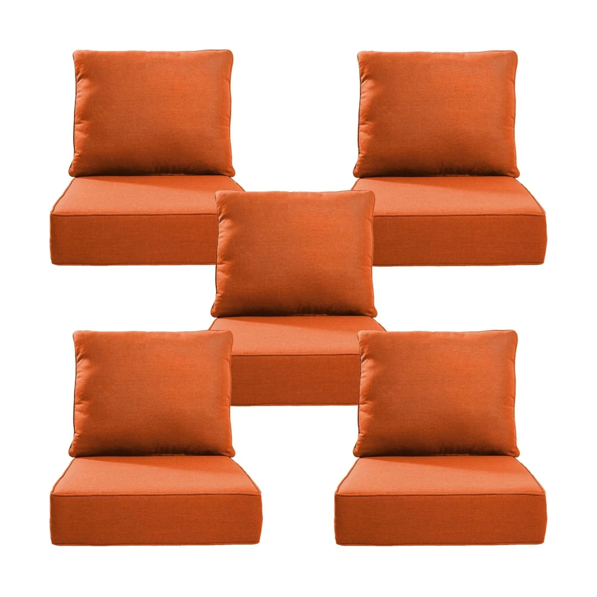 Orangefarbene Outdoor-Sitze im 5er-Set' loading='lazy' title=