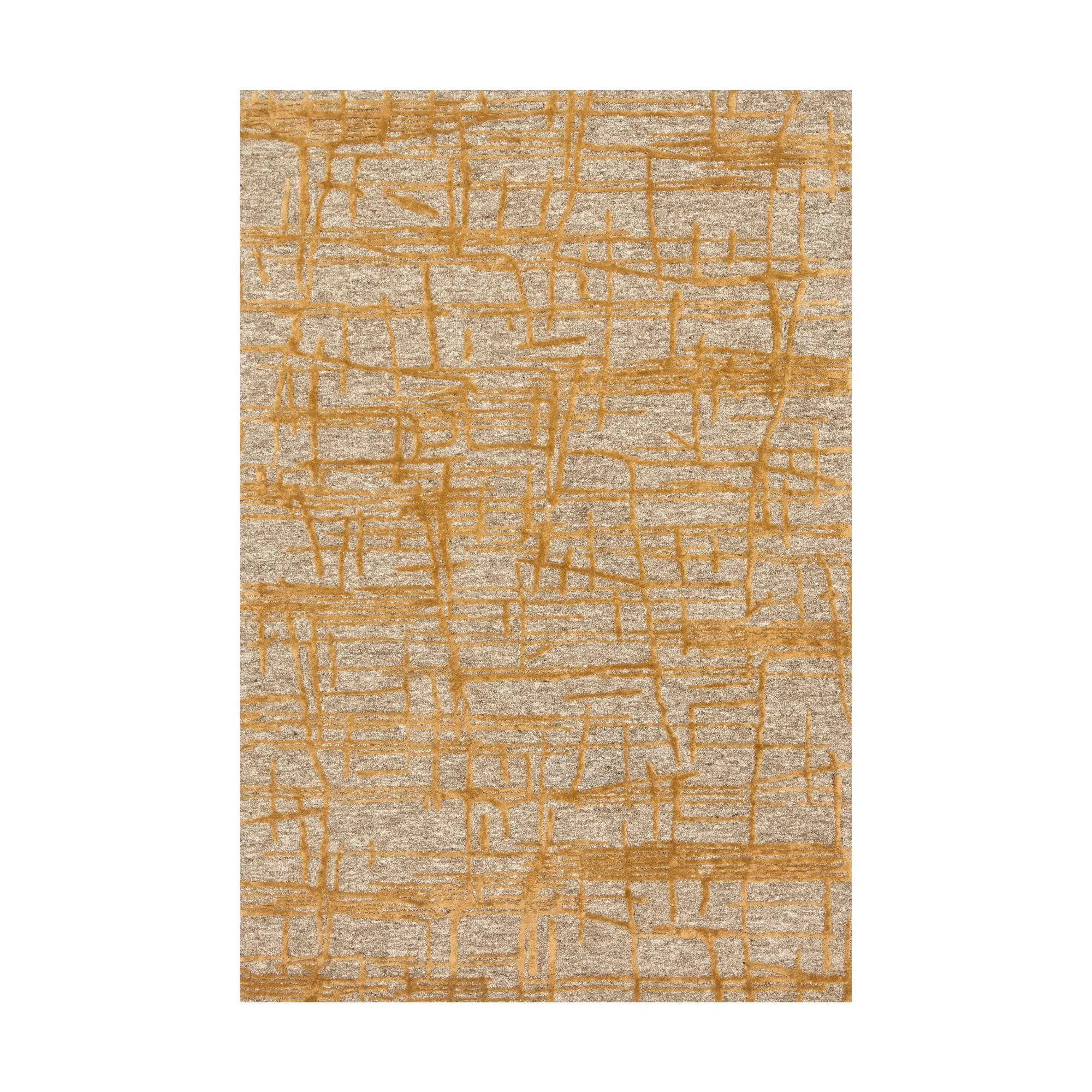 Dywan pikowany w kolorze złotym i taupe' loading='lazy' title=