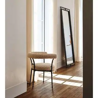 Miroir de Sol Rodin Noir par Athena Calderone