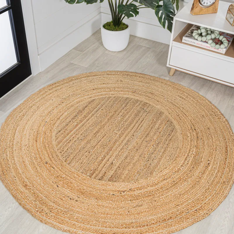 Strona główna i handel na Bay Isle; Naturalny dywanik Adwin Boho Jute Circle & Recenzje | Wayfair' loading='lazy' title=