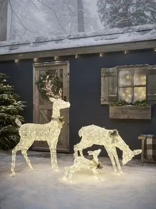 Rentier-Weihnachtsbeleuchtung im Freien