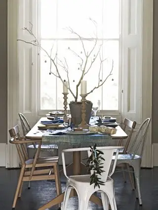 Comedor navideño escandinavo